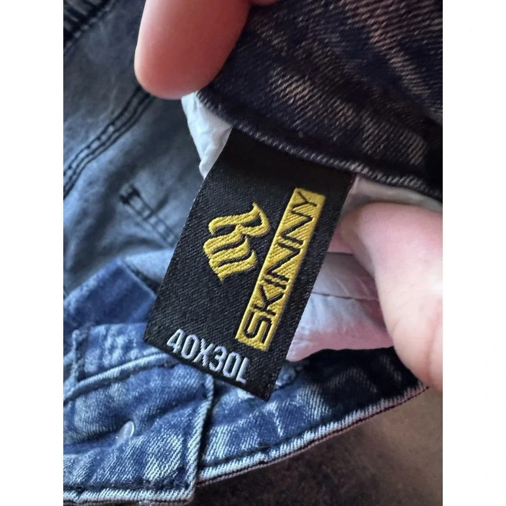 Rocawear Skinny Jeans, Elastic Waist, Men's 40x30
